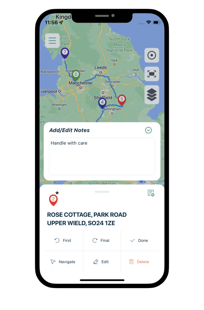 Delivery Driver Route Planner App Courier Planning App UK