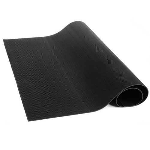 Corrugated Rubber Matting Black Delmar Sales