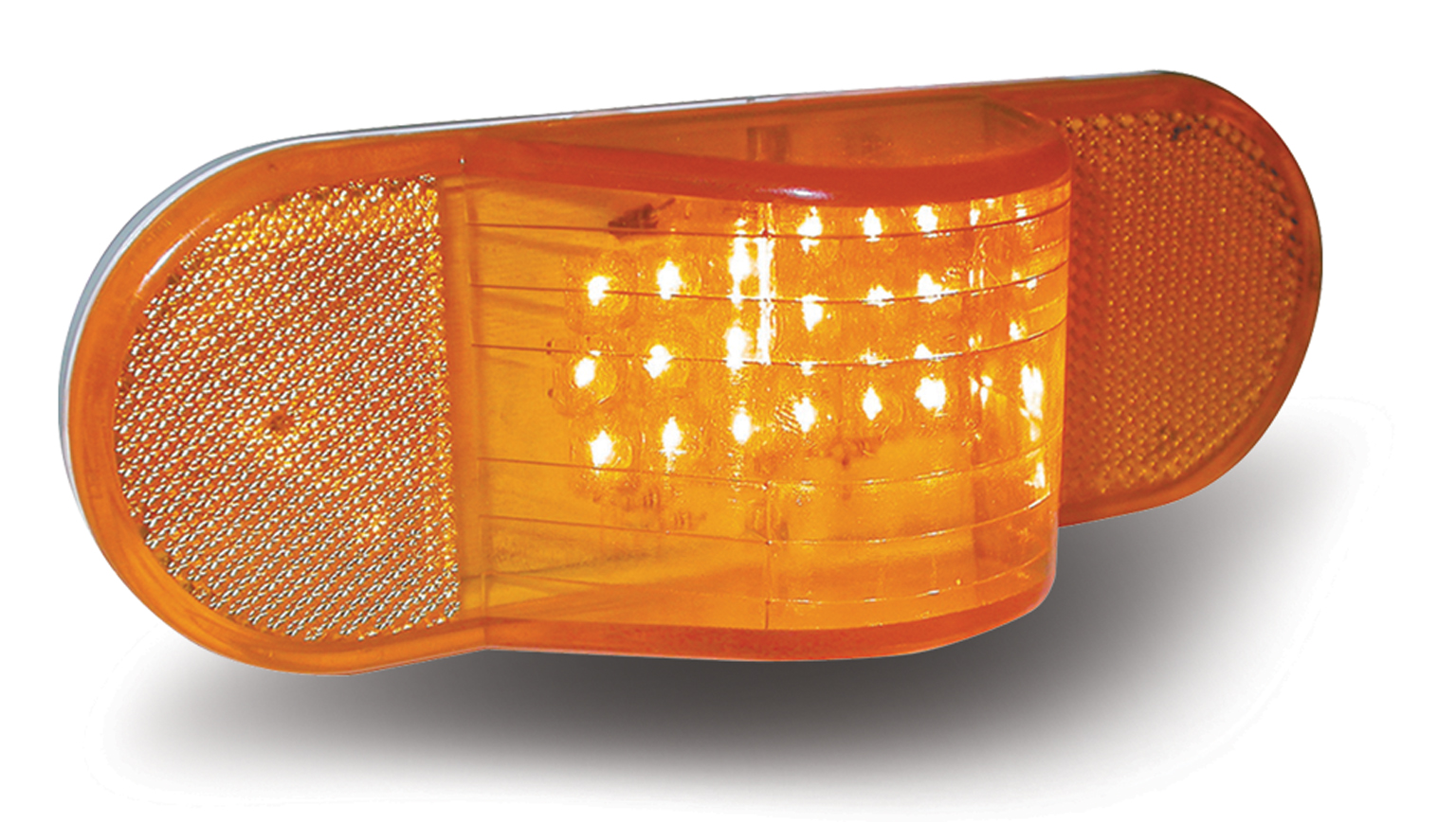 Oval Side Turn Signal & Marker LED Light with Hump (18 Diodes) DelPann Distinction inc.