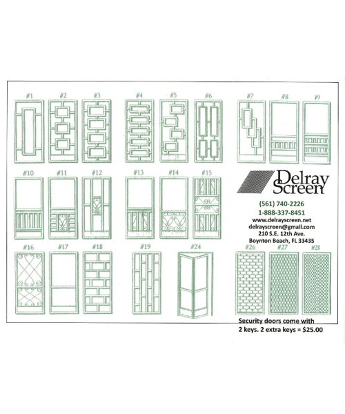Decorator Screen Doors Delray Screen