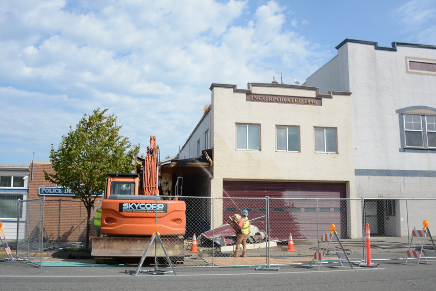 Old Blaine city hall demolition work begins The Northern Light