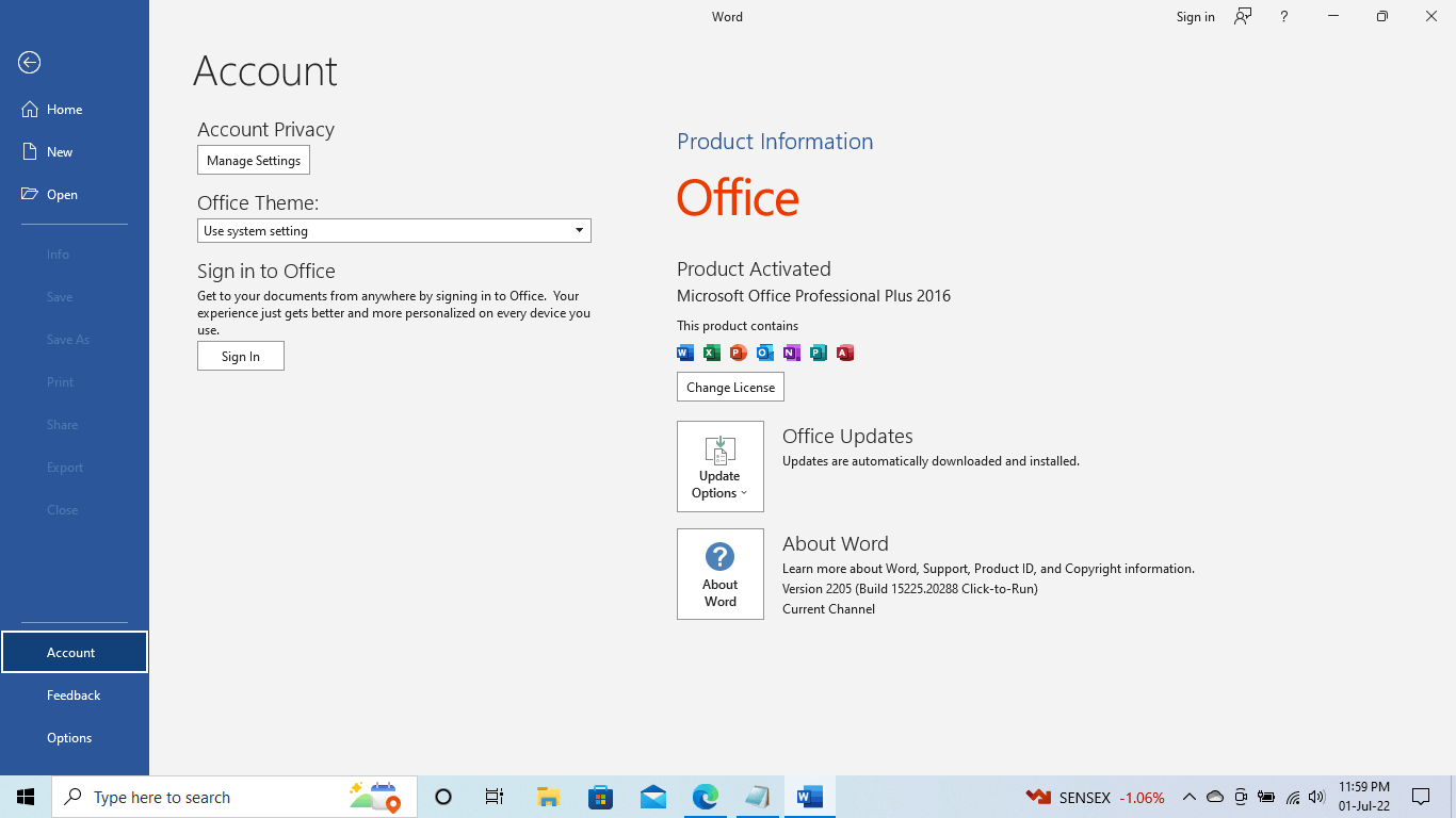 MS Office 2016 Pro Plus Lifetime key / License Delta Keys