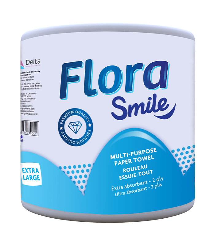 Flora Smile MultiPurpose Paper Towel 2PLY Delta Paper Mill