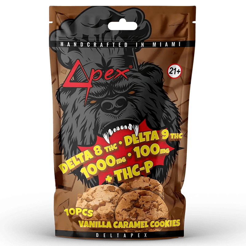Deltapex Vanilla Caramel Cookies Delta 8 THC / Delta 9 THC & THCP
