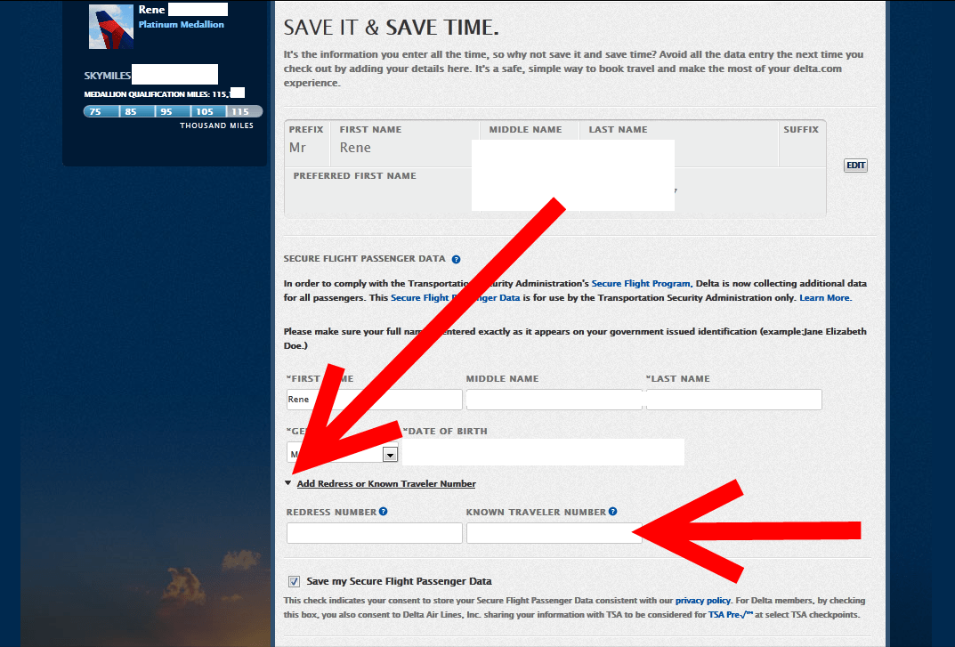 Known Traveler Number on the NEW Do You Know Where It Is