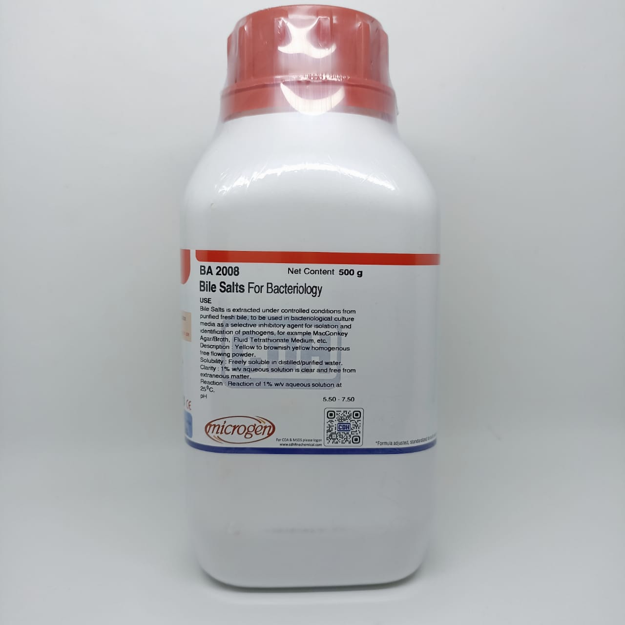 Microgen Bile Salts for Bacteriology 500 Gram PT DELTA PRIMALAB SAINTIFIK