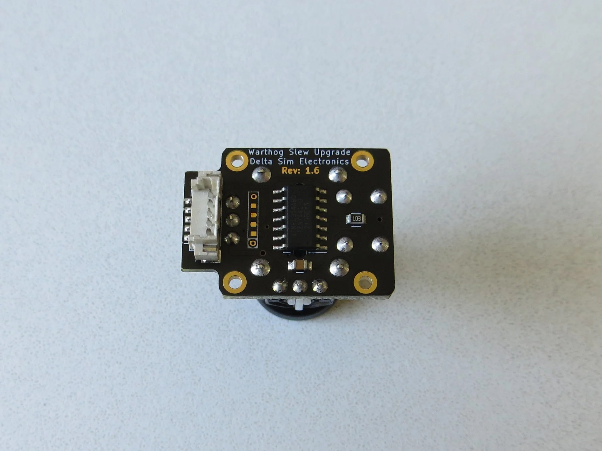 Analog thumbstick slew sensor upgrade for TM Warthog Throttle Delta