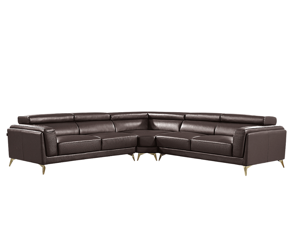 Madelyn Leather Corner Lounge Sofas in Melbourne