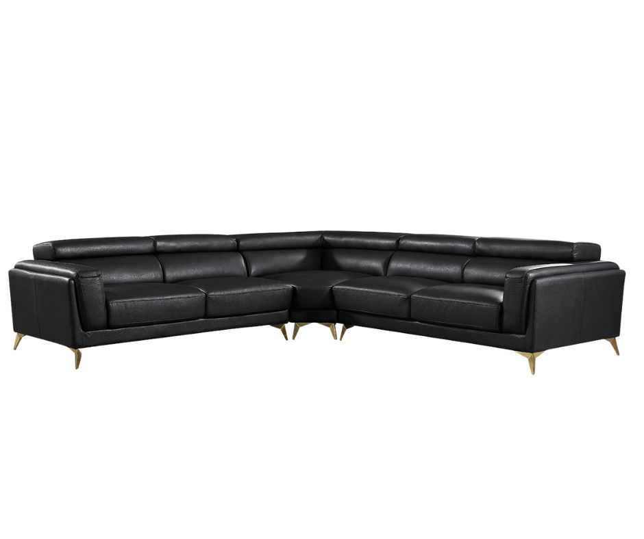 Madelyn Leather Corner Lounge Sofas in Melbourne