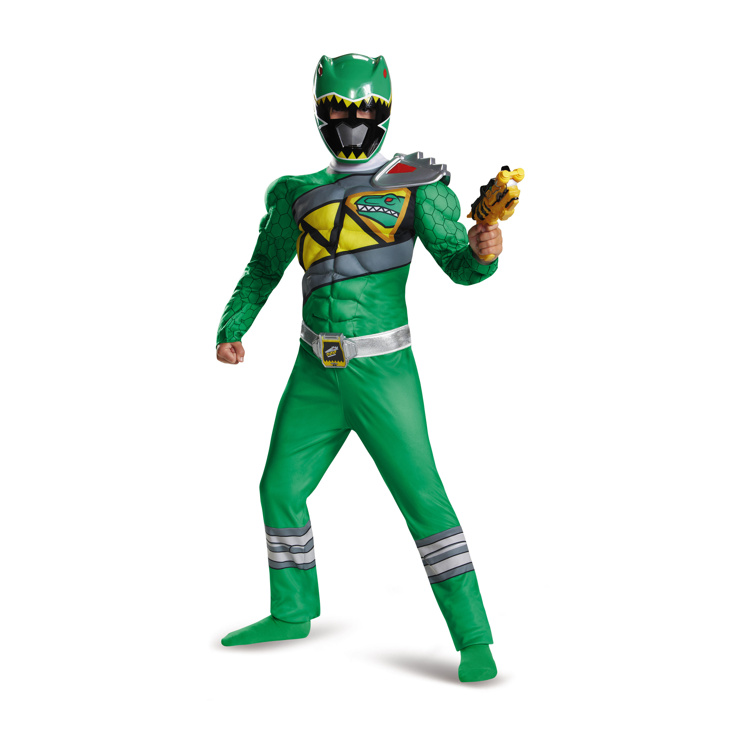 DISFRAZ DE POWER RANGER DINO CHARGE VERDE Deluna Disfraces