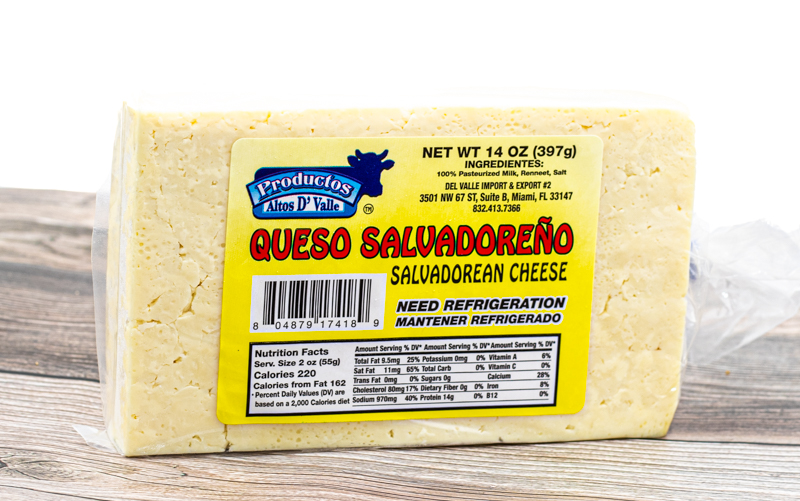Queso Salvadoreño S/B 12/14Oz Productos Altos D'Valle