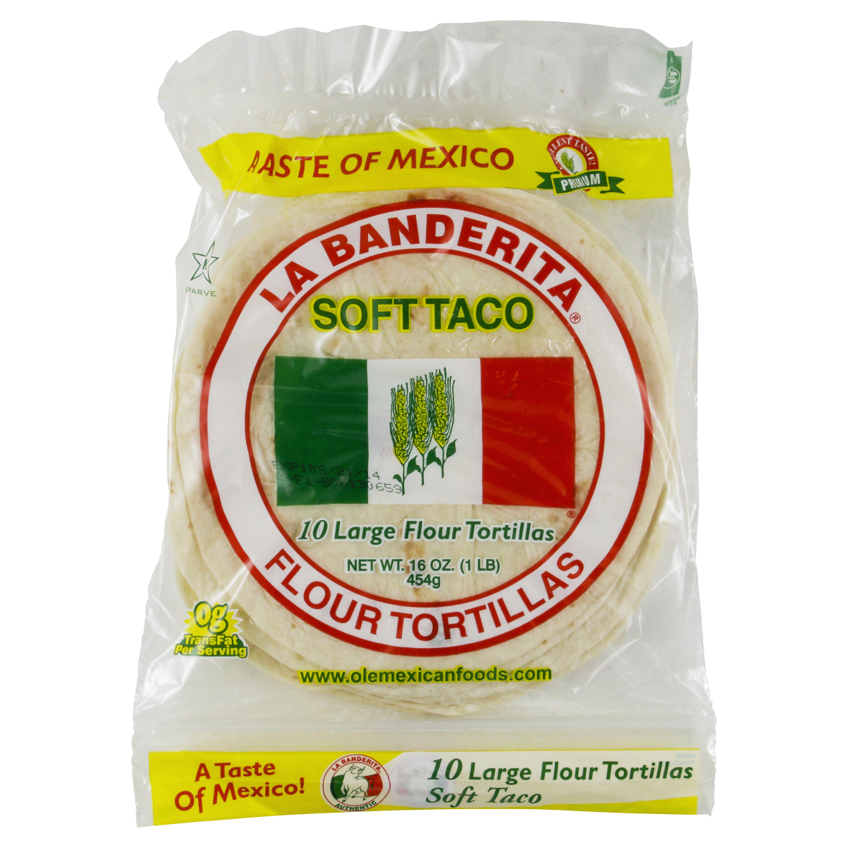 Tortilla Para Flautas 6/120 CT Productos Altos D'Valle