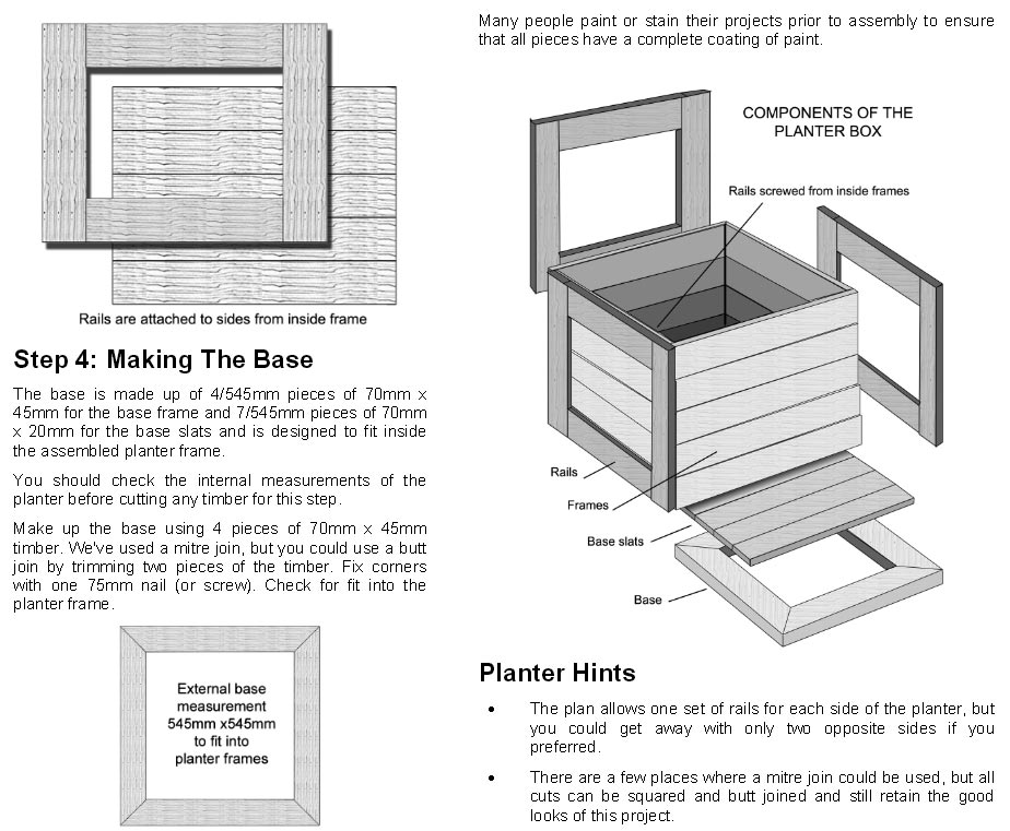 Marvelous Planter Box Instructions Ideas