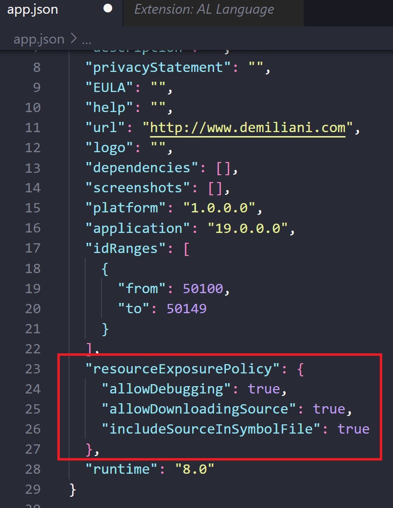 Dynamics 365 Business Central runtime packages and resource exposure policies Stefano Demiliani
