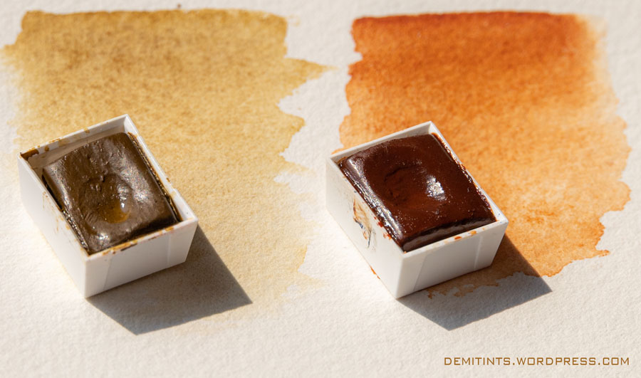 Sienna in watercolors Demitints