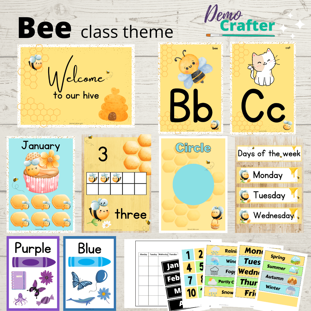 Bee class theme DIGITAL DOWNLOADS Demo Crafter