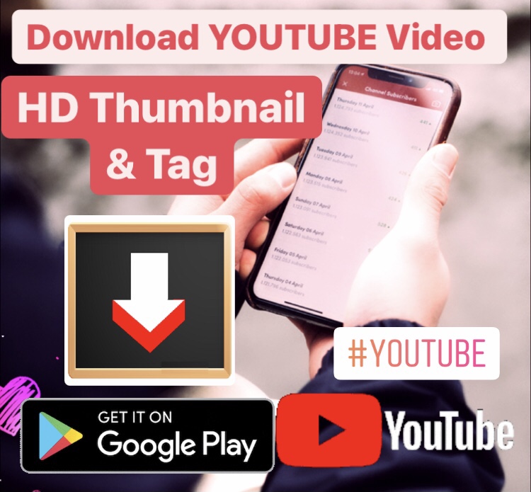 Thumbnail And Tag Downloader For YouTube Video Android App 2021 Demo