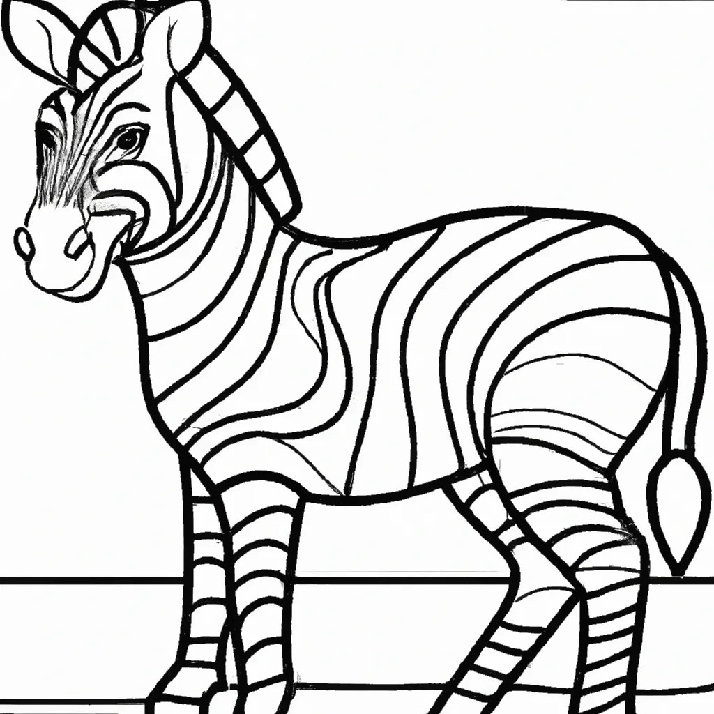 Desenho De Zebra Para Colorir Uma Aventura Criativa Para Crianças!