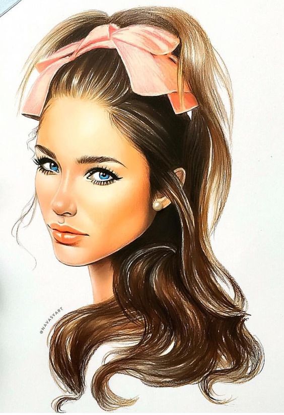 нарисованные телки