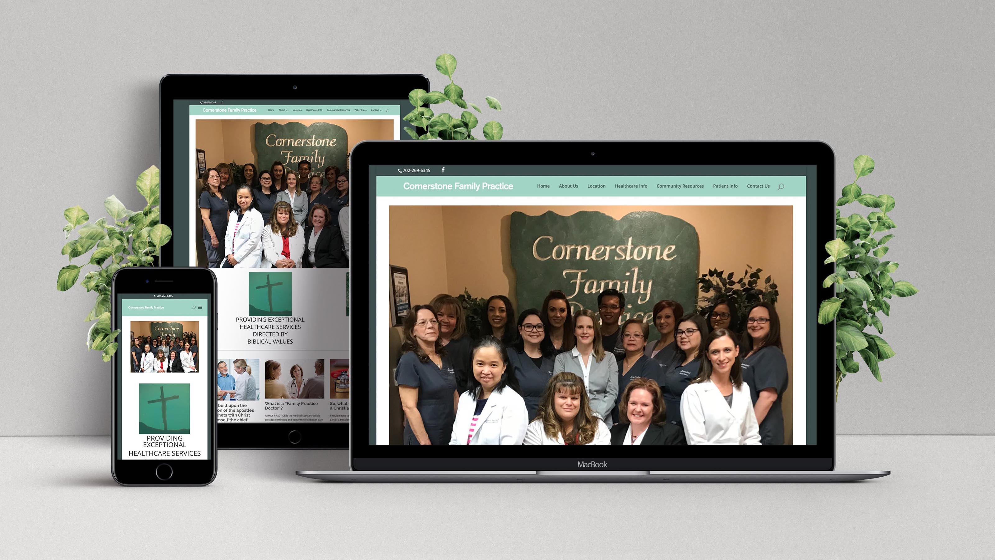 Web Design Cornerstone Family Practice Las Vegas Dempsey