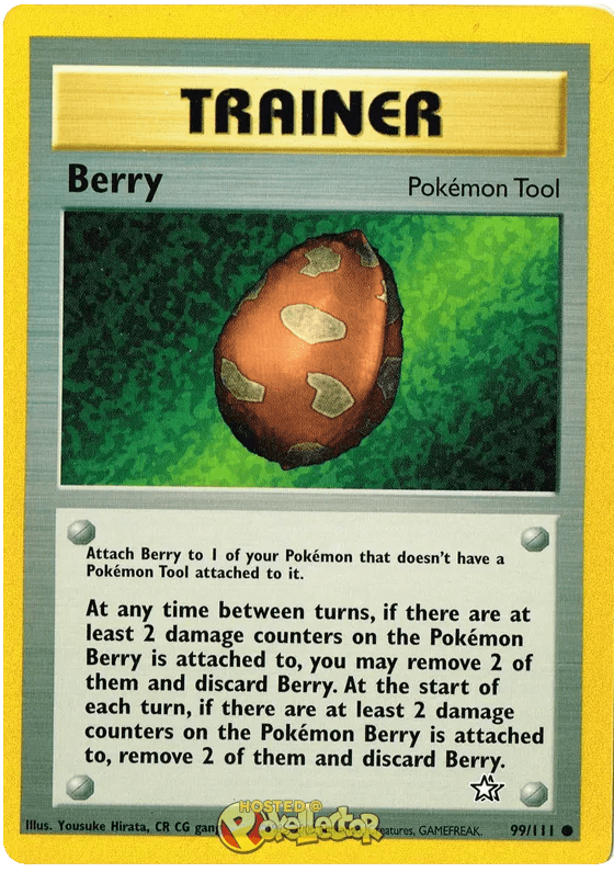 Berry Neo Genesis 99 Pokemon Card