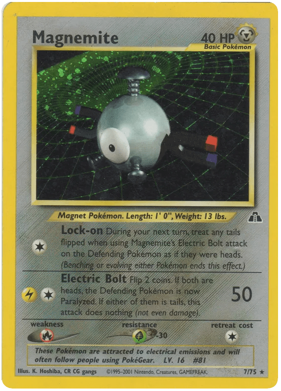 Magnemite Neo Discovery 7 Pokemon Card