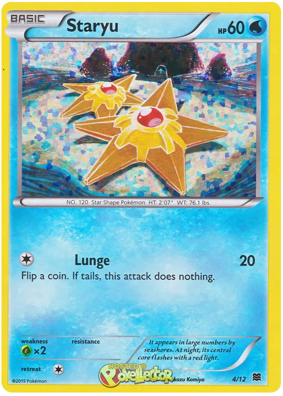 Staryu McDonald's Collection (2015) 4 Pokemon Card