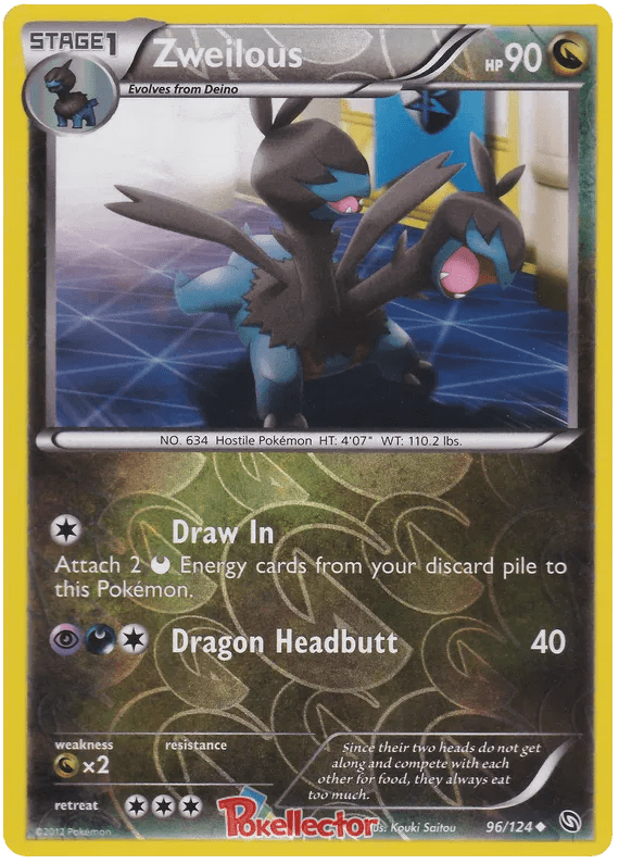 Zweilous Dragons Exalted 96 Pokemon Card