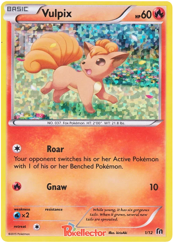 Vulpix McDonalds Collection (2016) 1 Pokemon Card