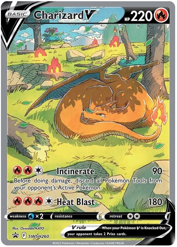 Charizard V Sword & Shield Promos 260 Pokemon Card
