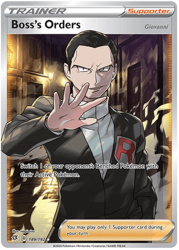 Boss's Order Rebel Clash 189 Pokemon Card