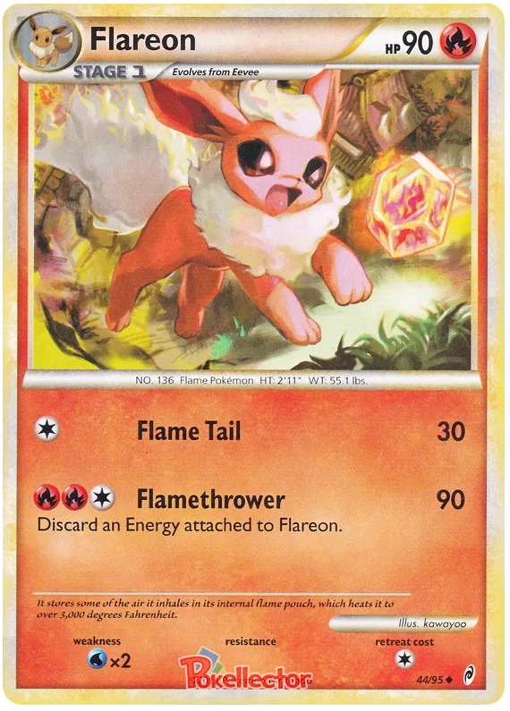 Flareon Call of Legends 44 Pokemon Card