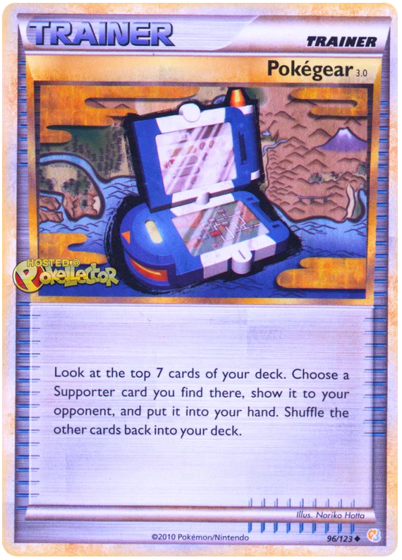 PokeGear 3.0 HeartGold SoulSilver 96 Pokemon Card