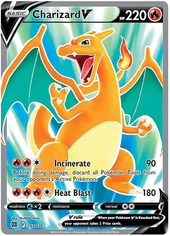 Charizard V Brilliant Stars 153 Pokemon Card