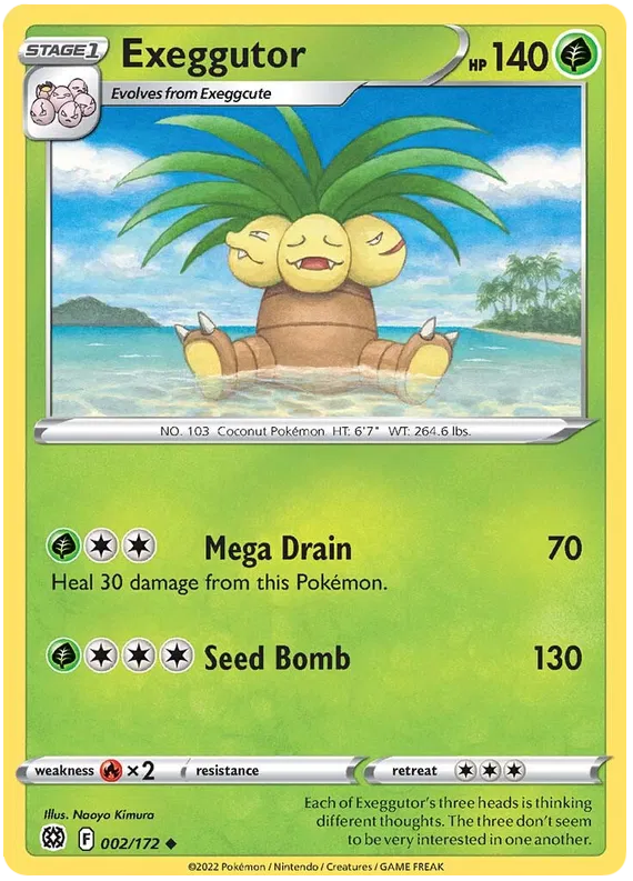 Exeggutor Brilliant Stars 2 Pokemon Card