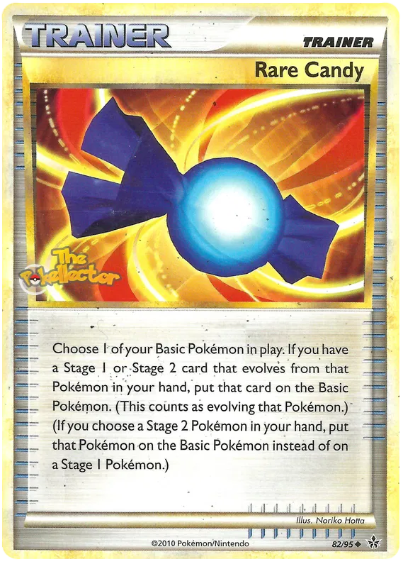Rare Candy HS Unleashed 82 Pokemon Card