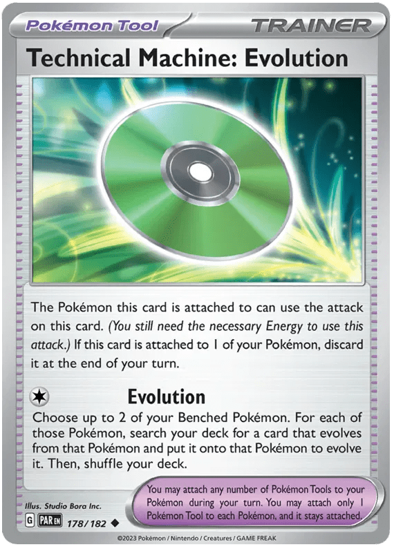 Technical Machine Evolution Paradox Rift 178 Pokemon Card