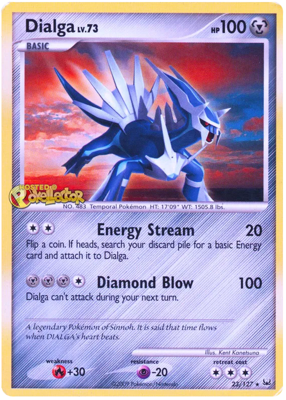 Dialga Platinum 23 Pokemon Card