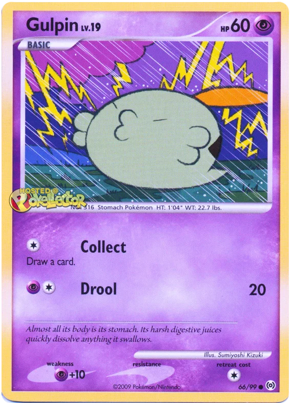Gulpin Platinum Arceus 66 Pokemon Card