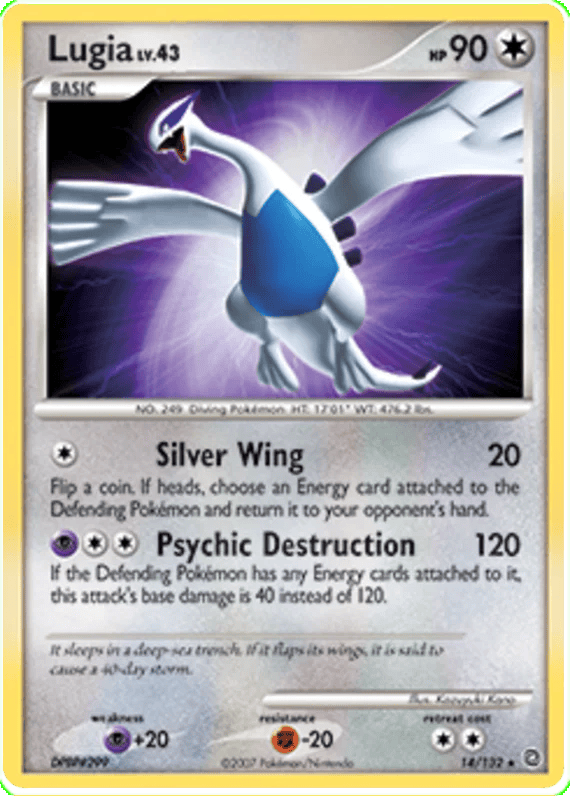 Lugia Secret Wonders 14 Pokemon Card
