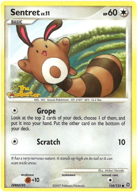 Sentret Secret Wonders 104 Pokemon Card