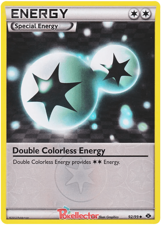 Double Colorless Energy Next Destinies 92 Pokemon Card