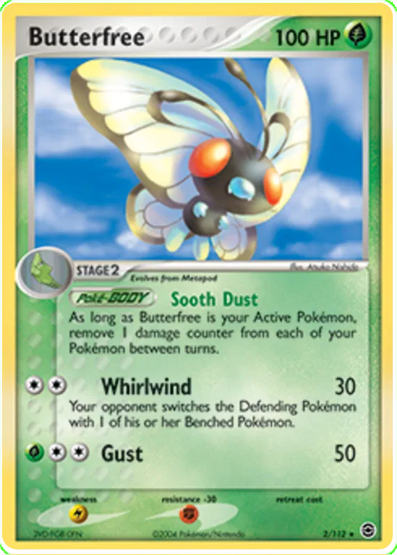 Butterfree EX FireRed & LeafGreen 2 Pokemon Card