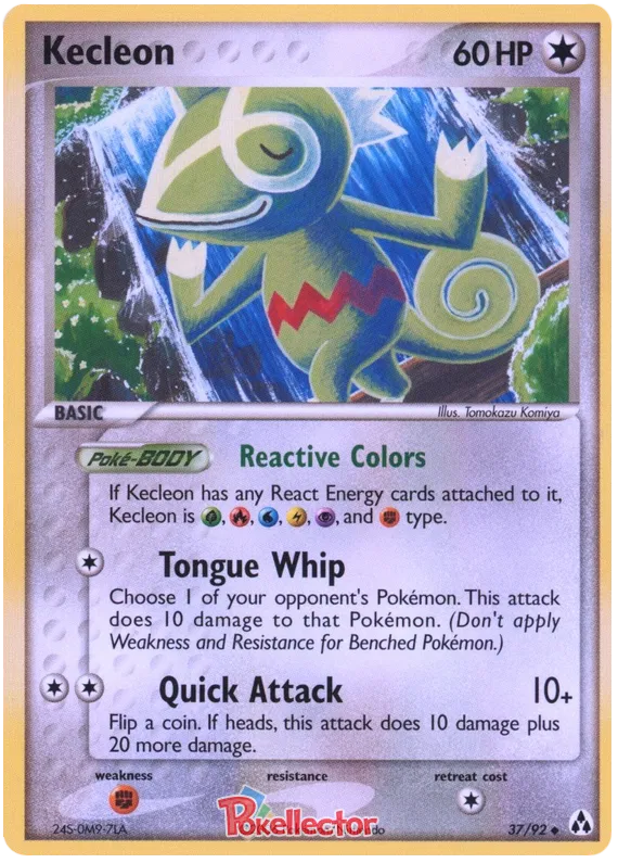 Kecleon EX Legend Maker 37 Pokemon Card