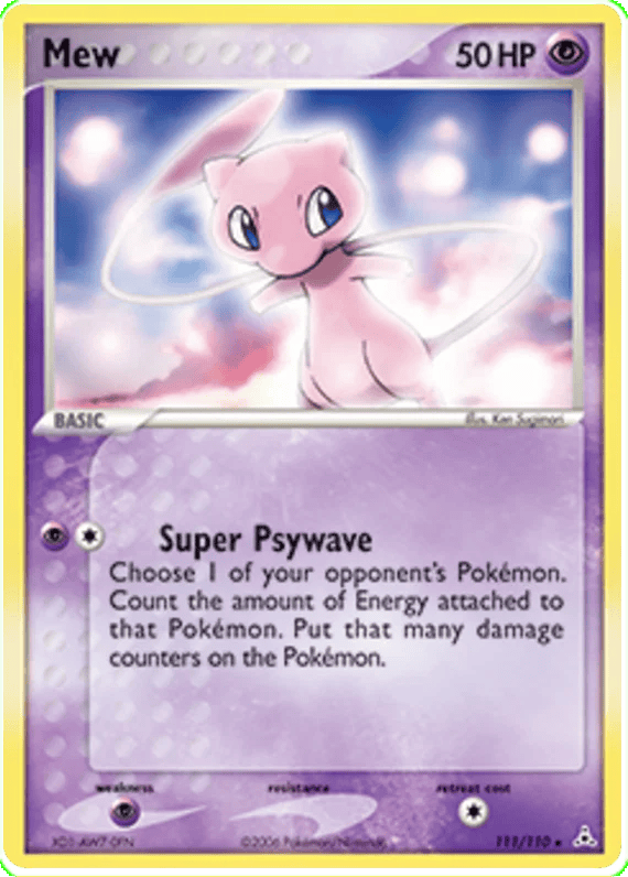 Mew EX Holon Phantoms 111 Pokemon Card