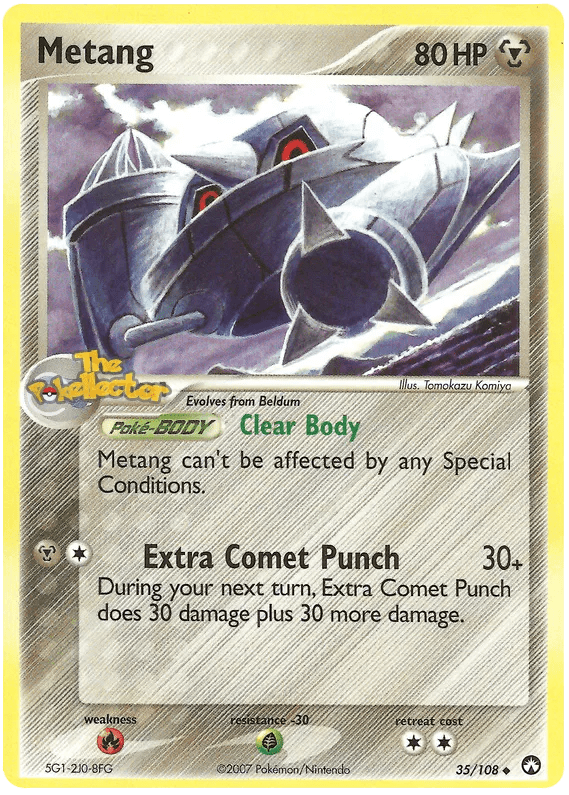 Metang EX Power Keepers 35 Pokemon Card