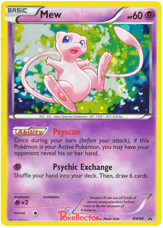 Mew Black & White Promos 98 Pokemon Card