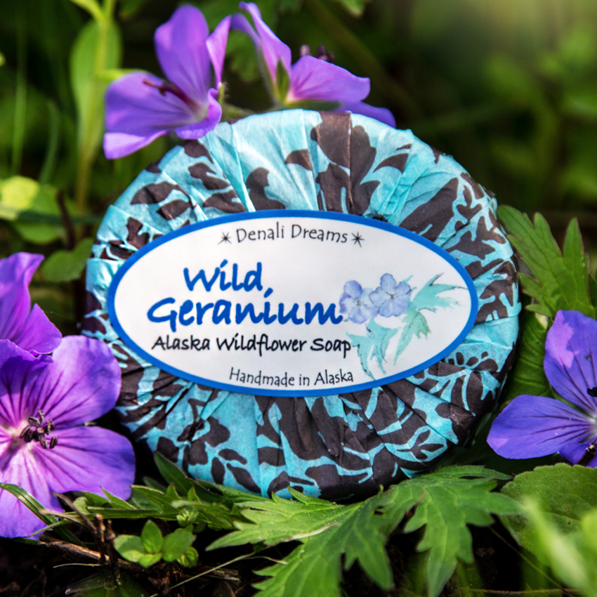 Wild Geranium Alaskan Wildflower Soap Denali Dreams