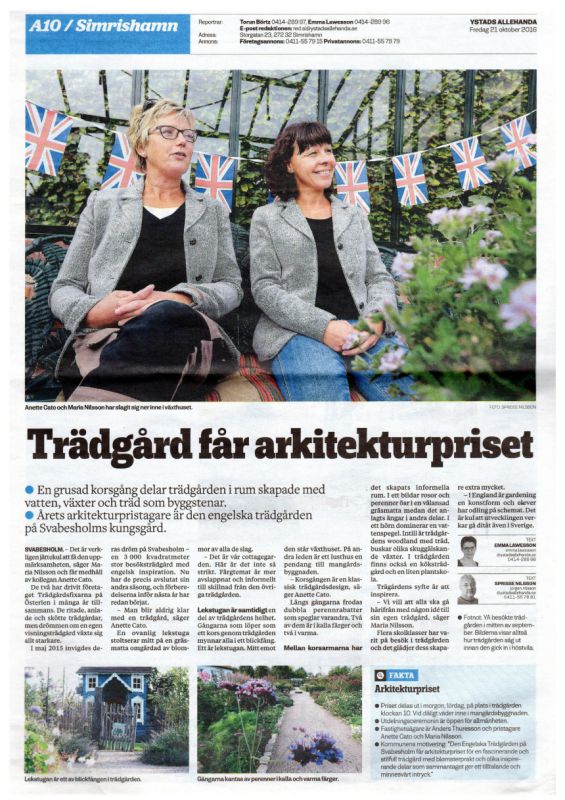 Ett urval artiklar om Den Engelska Trädgården