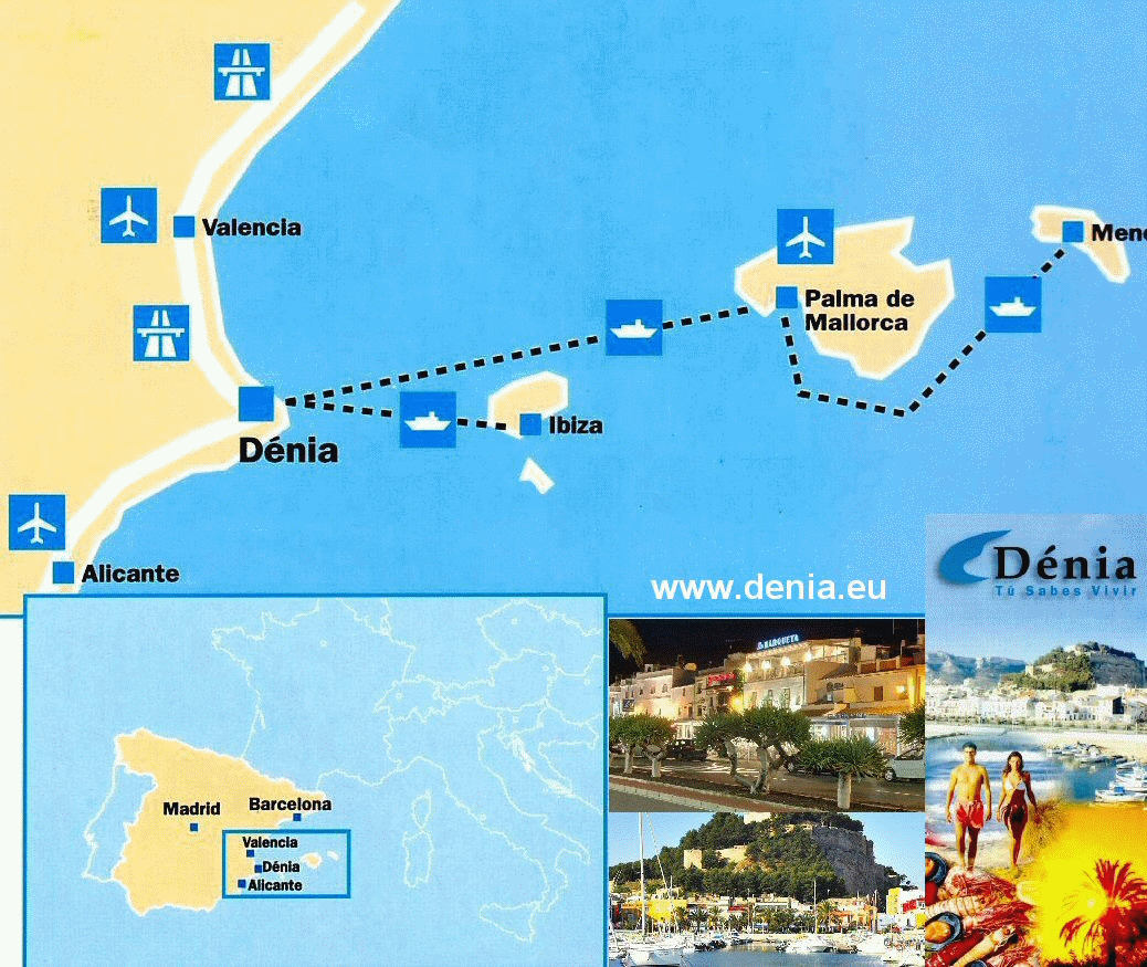 Pain Points À Propos De Dénia Espagne Carte Location Dénia Espagne Location appartement face mer
